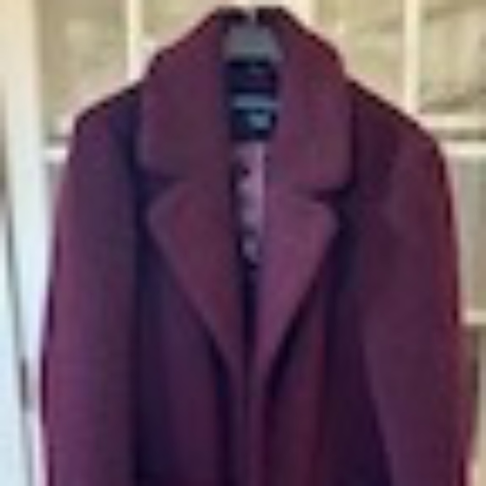 French Connection Chocolate Brown Teddy Coat L